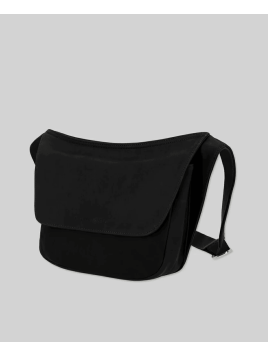 Les Ateliers Foures B114 - CUIR DE VACHETTE - NOIR sac rabat porté travers baroudeuse Sac business