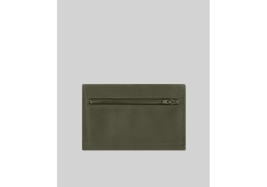 Les Ateliers Foures B55. - CUIR DE VACHETTE - KAKI les ateliers fourès- baroudeuse- porte monnaie Porte-monnaie