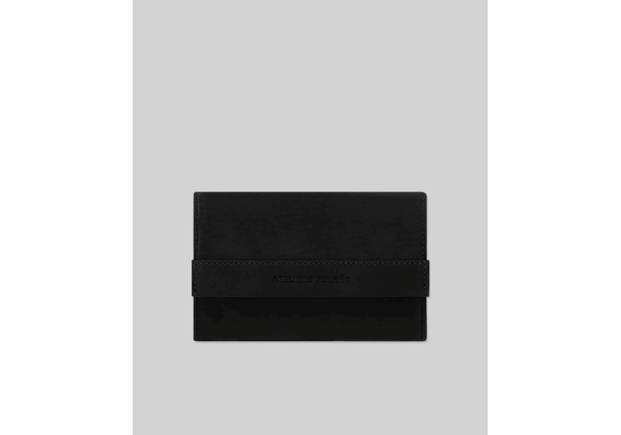 Les Ateliers Foures B55. - CUIR DE VACHETTE - NOIR les ateliers fourès- baroudeuse- porte monnaie Porte-monnaie