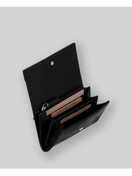 Les Ateliers Foures B55. - CUIR DE VACHETTE - NOIR les ateliers fourès- baroudeuse- porte monnaie Porte-monnaie Femme