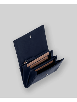 Les Ateliers Foures B55. - CUIR DE VACHETTE - NUIT les ateliers fourès- baroudeuse- porte monnaie Porte-monnaie Femme