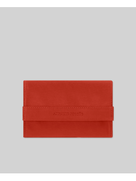 Les Ateliers Foures B55. - CUIR DE VACHETTE - ORANGE les ateliers fourès- baroudeuse- porte monnaie Porte-monnaie Femme