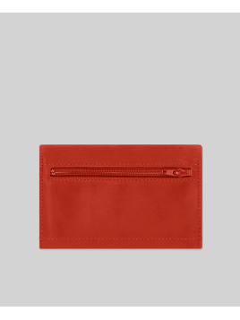 Les Ateliers Foures B55. - CUIR DE VACHETTE - ORANGE les ateliers fourès- baroudeuse- porte monnaie Porte-monnaie Femme