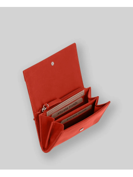 Les Ateliers Foures B55. - CUIR DE VACHETTE - ORANGE les ateliers fourès- baroudeuse- porte monnaie Porte-monnaie Femme