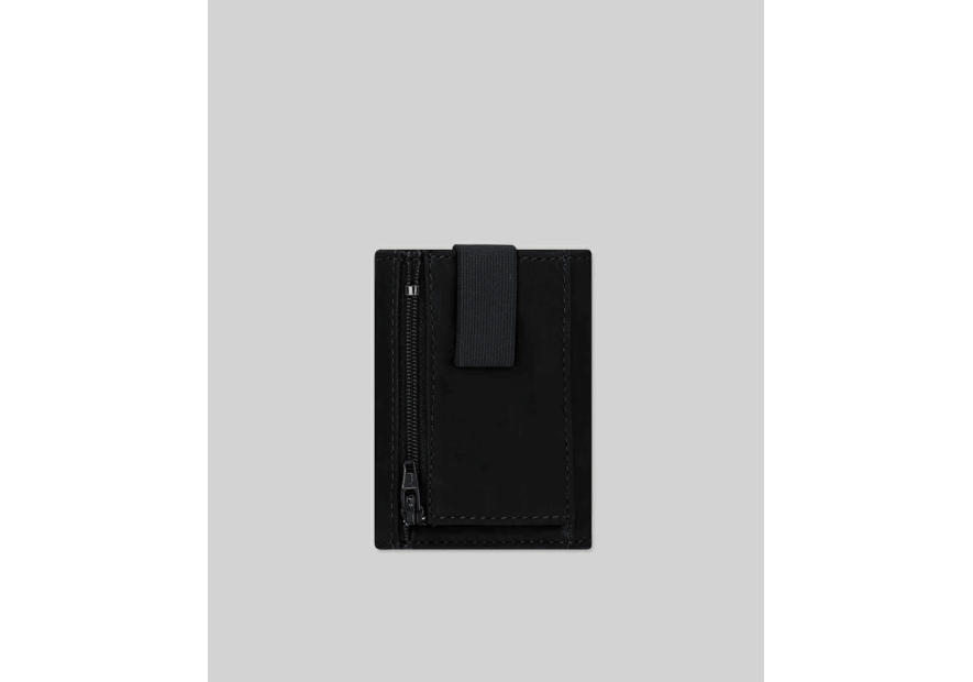Les Ateliers Foures 920. - CUIR DE VACHETTE - NOIR portefeuille elastic baroudeur thasos Portefeuilles