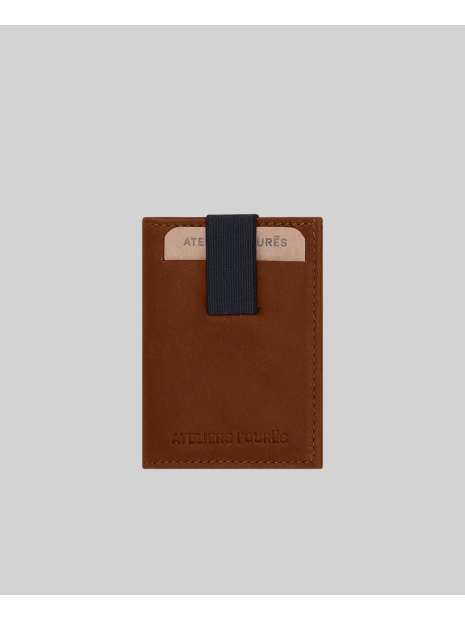 Les Ateliers Foures 920. - CUIR DE VACHETTE - FAUVE portefeuille elastic baroudeur thasos portefeuille-homme
