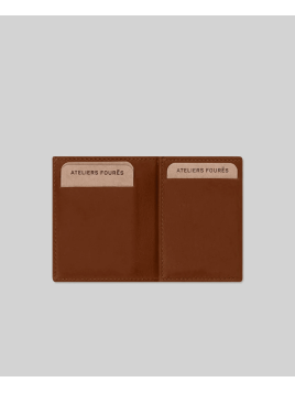 Les Ateliers Foures 920. - CUIR DE VACHETTE - FAUVE portefeuille elastic baroudeur thasos Portefeuilles