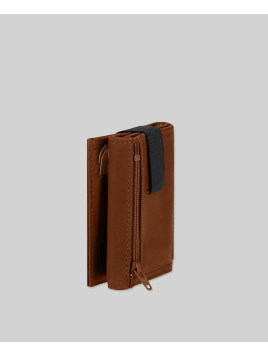 Les Ateliers Foures 920. - CUIR DE VACHETTE - FAUVE portefeuille elastic baroudeur thasos Portefeuilles