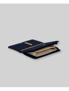 Les Ateliers Foures B63 - CUIR DE VACHETTE - NUIT portefeuille femme baroudeuse nereides Portefeuilles