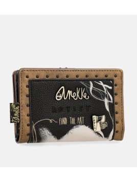 Anekke 37779-902 - POLYURÉTHANE - NOIR anekke-shodō-pmpb rfid Portefeuilles