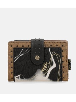 Anekke 37779-902 - POLYURÉTHANE - NOIR anekke-shodō-pmpb rfid Portefeuilles