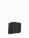 Nat & Nin ROZA - CUIR DE VACHETTE - NOIR portefeuille femme zip et cartes roza nat&nin porte-monnaie-femme