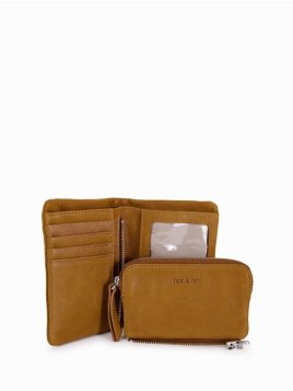 Nat & Nin JOYCE - CUIR DE VACHETTE - EPICE portefeuille + porte monnnaie amovible Portefeuilles