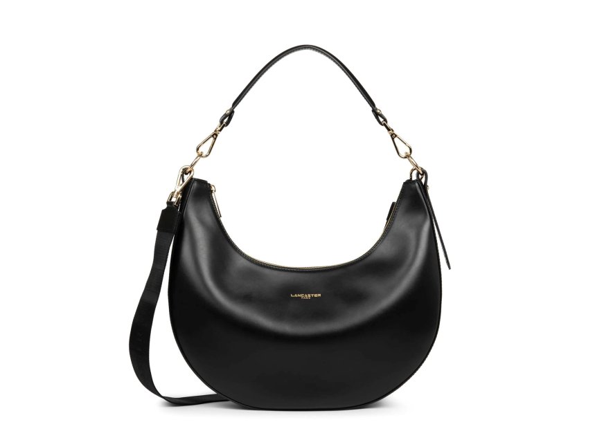 Lancaster 480-039 - CUIR DE VACHETTE - NOI lancaster- paris aimy- porté épaule l Sac business