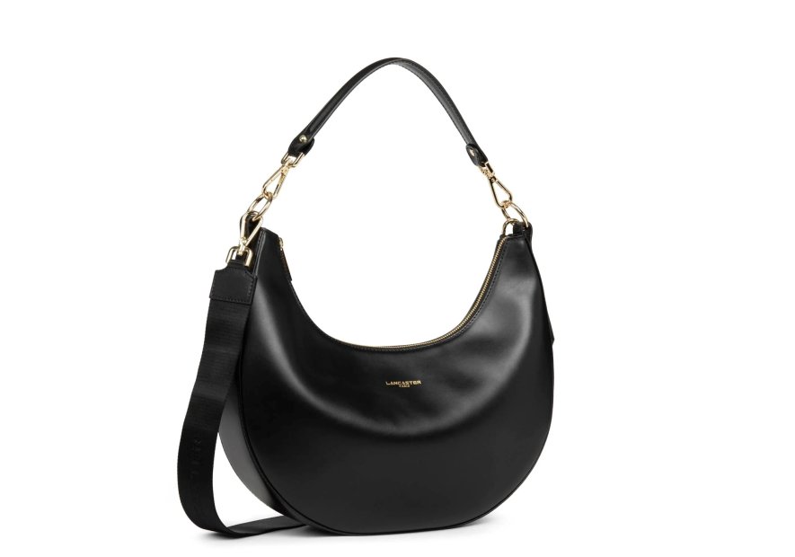 Lancaster 480-039 - CUIR DE VACHETTE - NOI lancaster- paris aimy- porté épaule l Sac business