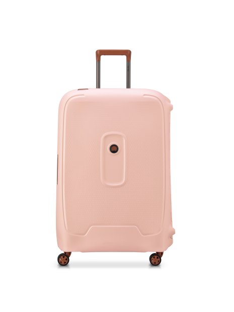 Delsey 3844821 - POLYPROPYLÈNE - ROSE Moncey - VALISE TROLLEY 4 DOUBLES ROUES 76 CM valise