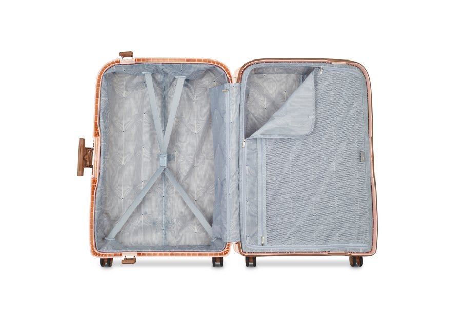 Delsey 3844821 - POLYPROPYLÈNE - ROSE - Moncey - VALISE TROLLEY 4 DOUBLES ROUES 76 CM Valises
