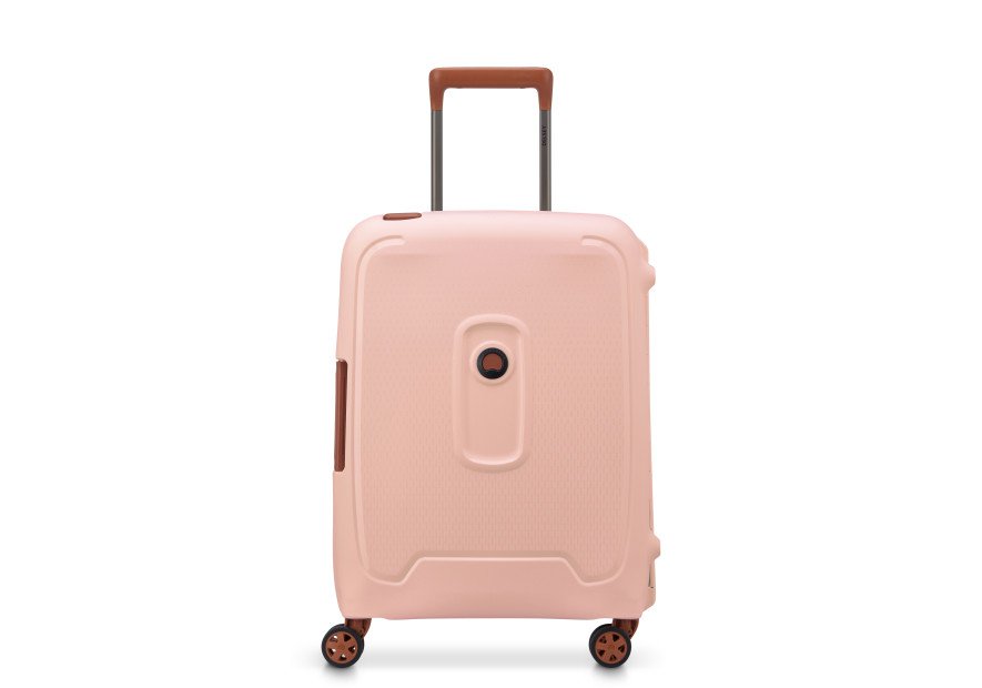 Delsey 3844803 - POLYPROPYLÈNE - ROSE - MONCEY - VALISE TROLLEY CABINE SLIM 4 DOUBLES ROUES 55 CM Bagages cabine