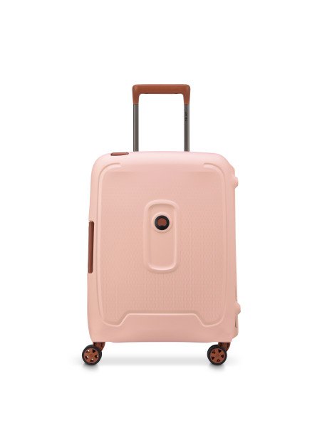 Delsey 3844803 - POLYPROPYLÈNE - ROSE - MONCEY - VALISE TROLLEY CABINE SLIM 4 DOUBLES ROUES 55 CM Bagages cabine