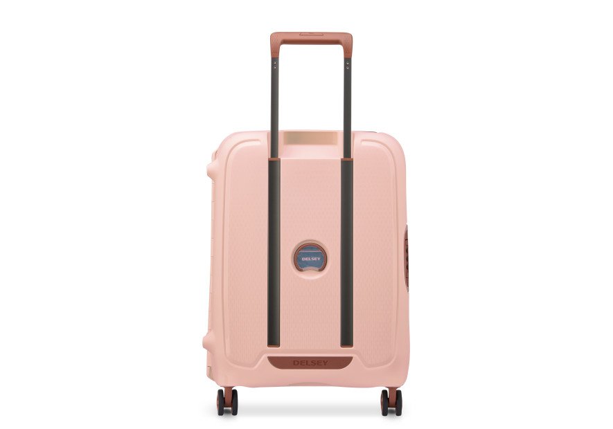 Delsey 3844803 - POLYPROPYLÈNE - ROSE - MONCEY - VALISE TROLLEY CABINE SLIM 4 DOUBLES ROUES 55 CM Bagages cabine