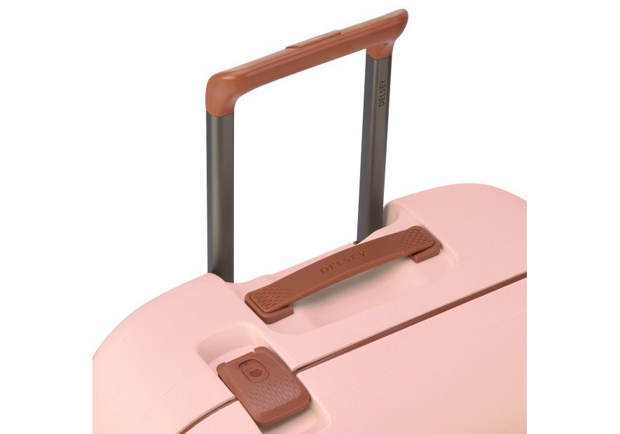 Delsey 3844803 - POLYPROPYLÈNE - ROSE - MONCEY - VALISE TROLLEY CABINE SLIM 4 DOUBLES ROUES 55 CM Bagages cabine