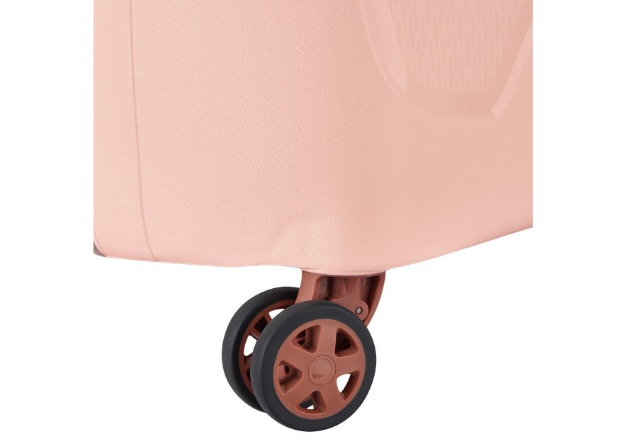 Delsey 3844803 - POLYPROPYLÈNE - ROSE - MONCEY - VALISE TROLLEY CABINE SLIM 4 DOUBLES ROUES 55 CM Bagages cabine