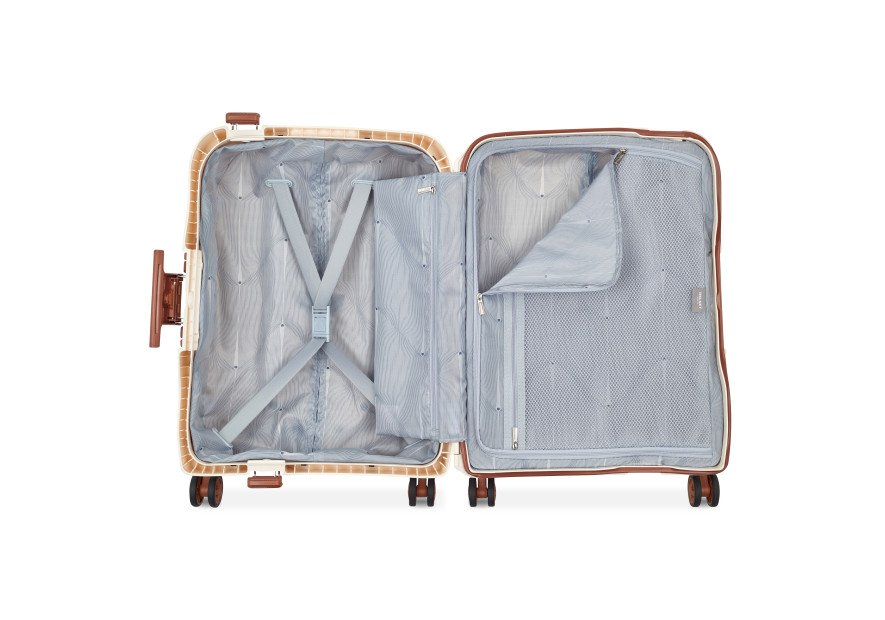 Delsey 3844803 - POLYPROPYLÈNE - ANGORA MONCEY - VALISE TROLLEY CABINE SLIM 4 DOUBLES ROUES 55 CM Bagages cabine