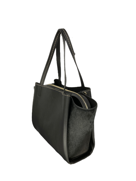 vison'a 23552/PONY - CUIR DE VACHETTE -  visona- pony- shopping Sac business