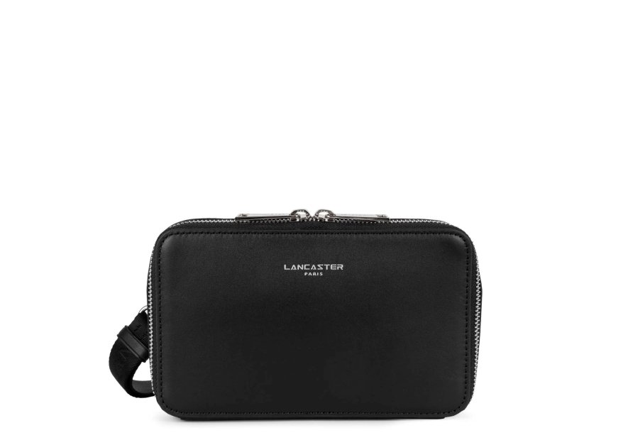 Lancaster 312-20 - CUIR DE VACHETTE - NOIR lancaster - paris homme - sac horizontal Sac business