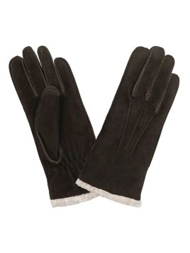 Glove Story 71093BE - CHEVRE VELOURS - BRUN gnats femme suédé Gants