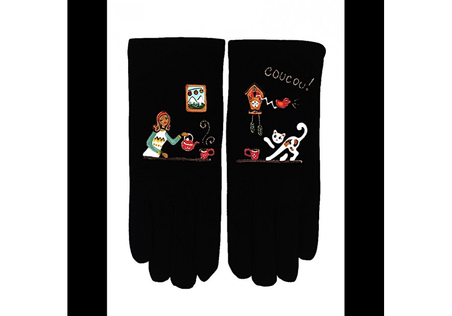 Quand les poules auront des gants GTA - POLYAMIDE - COUCOU gants femme taille unique quand les poules auront gants femme tu