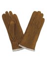 Glove Story 71093BE - CHEVRE VELOURS - CORK gants femme cuir retourné doublé acrylique gants-femme-pmg