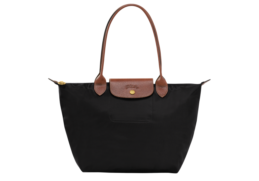 Longchamp 2605089 - NYLON ET CUIR - NOIR sac cabas m le pliage n'est pas format a4 Sac business