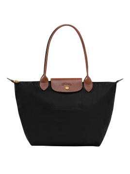 Longchamp 2605089 - NYLON ET CUIR - NOIR sac cabas m le pliage n'est pas format a4 shopping