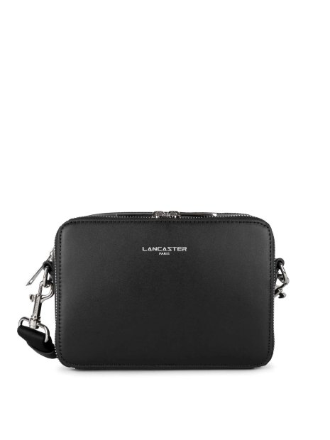 Lancaster 312-21 - CUIR DE VACHETTE - NOIR sac homme horizontal paris homme lancaster sac-h-zip