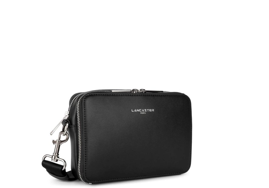 Lancaster 312-21 - CUIR DE VACHETTE - NOIR lancaster - paris homme - sac horizontal l Sac business