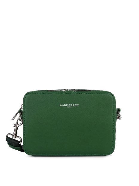 Lancaster 312-21 - CUIR DE VACHETTE - VERT sac homme horizontal paris homme lancaster sac-h-zip