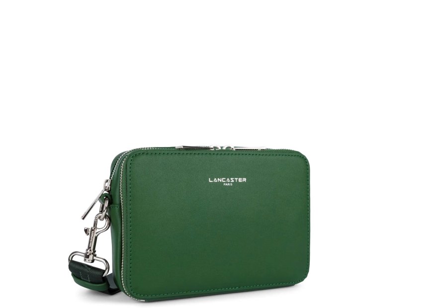 Lancaster 312-21 - CUIR DE VACHETTE - VERT lancaster - paris homme - sac horizontal l Sac business