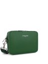Lancaster 312-21 - CUIR DE VACHETTE - VERT sac homme horizontal paris homme lancaster sac-h-zip