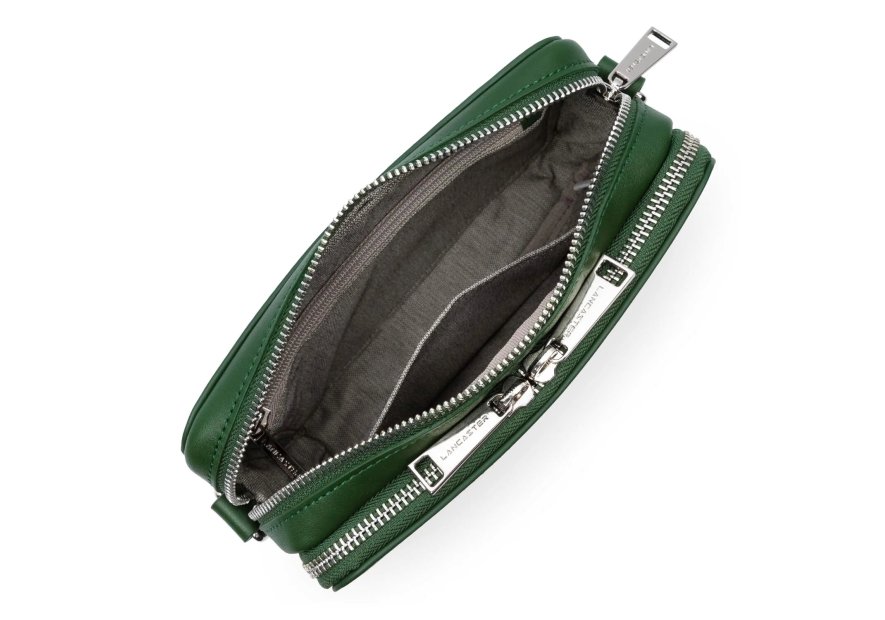 Lancaster 312-21 - CUIR DE VACHETTE - VERT lancaster - paris homme - sac horizontal l Sac business