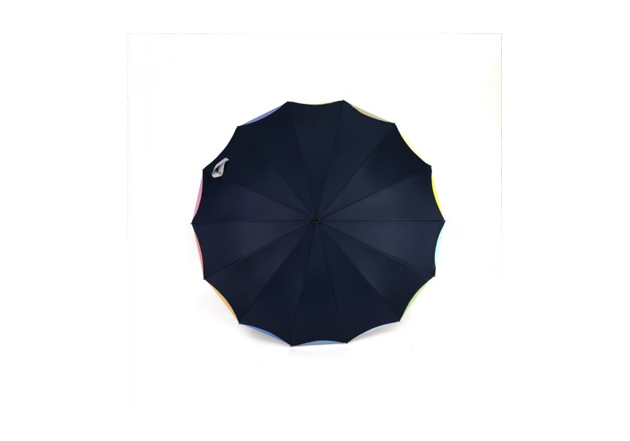 Maison Pierre Vaux VX-970 parapluie canne doublé multicolore vaux auto canne mixte