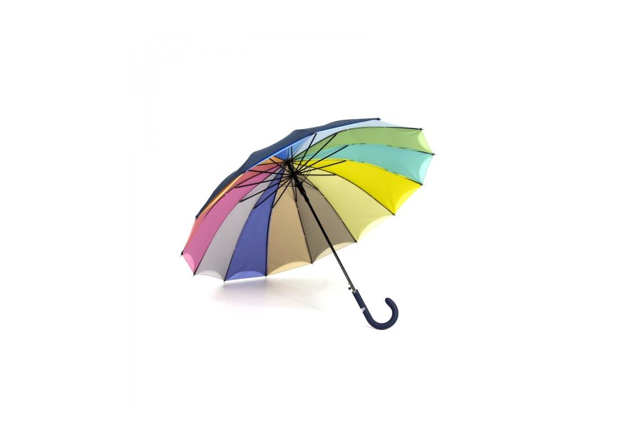 Maison Pierre Vaux VX-970 parapluie canne doublé multicolore vaux auto canne mixte