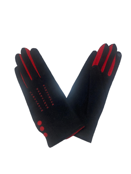 Glove Story 31161NF - LAINE/NYLON - NOIR - 1 glove story gant femme Gants