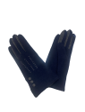 Glove Story 31161NF - LAINE/NYLON - DEEP BLU gants femme laine 3 boutons glove story gants-femme