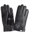 Glove Story 60015M - CUIR D'AGNEAU - NOIR glove story-ganst cuir vélo-gants homme gants-homme