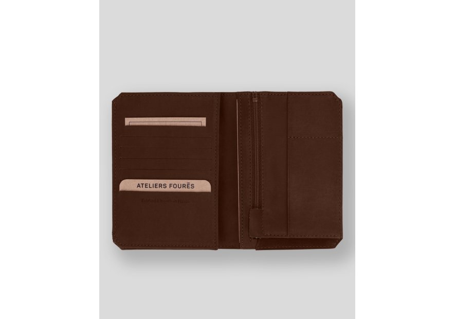 Les Ateliers Foures 9120X portefeuille cuir fourès baroudeur prométhé Portefeuille Homme