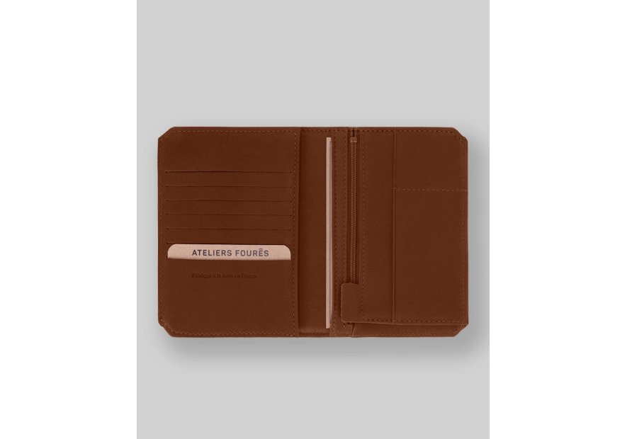 Les Ateliers Foures 9226X - CUIR DE VACHETTE - FAUVE Portefeuille/Porte-cartes Portefeuilles