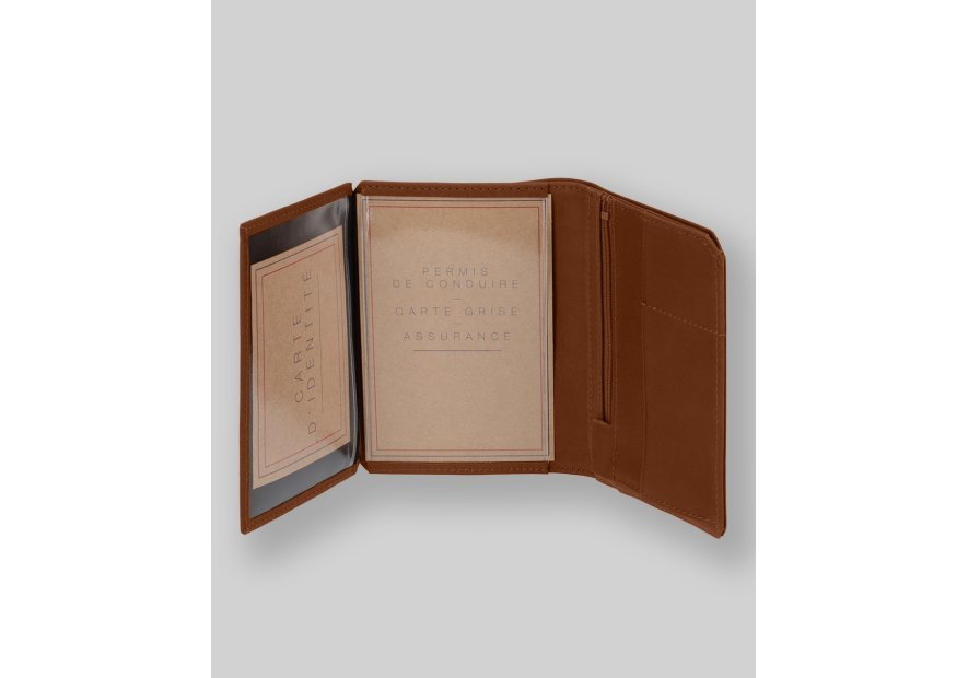 Les Ateliers Foures 9226X - CUIR DE VACHETTE - FAUVE Portefeuille/Porte-cartes Portefeuilles