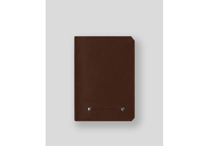Les Ateliers Foures 958X - CUIR DE VACHETTE - COGNAC Portefeuille/Porte-cartes Portefeuilles