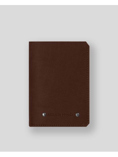 Les Ateliers Foures 958X - CUIR DE VACHETTE - COGNAC Portefeuille/Porte-cartes portefeuille-homme